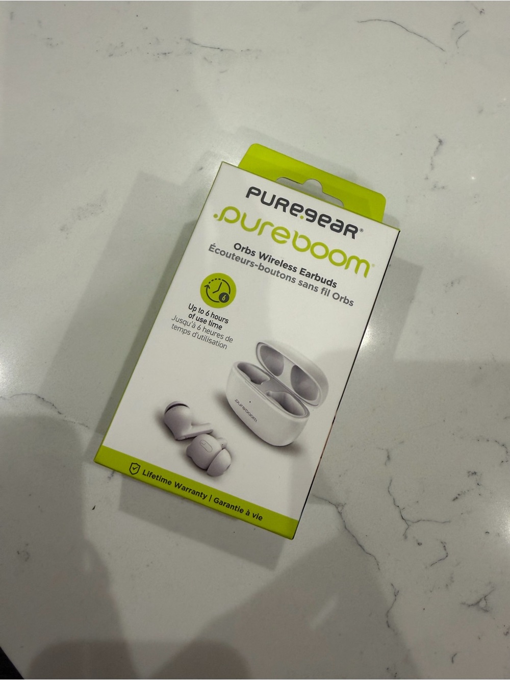 PureBoom Wireless Earbuds in White
